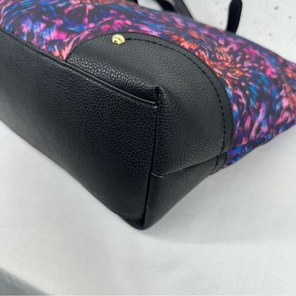 Juicy Couture Pink Purple Turquoise Tote Bag with Gold Hardware - Picture 8 of 14